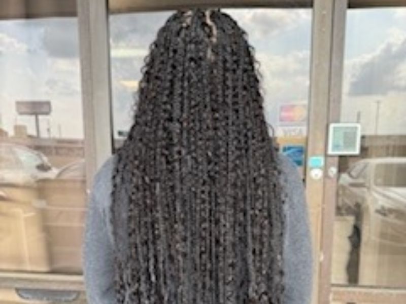 Medium Large bohemian knotless