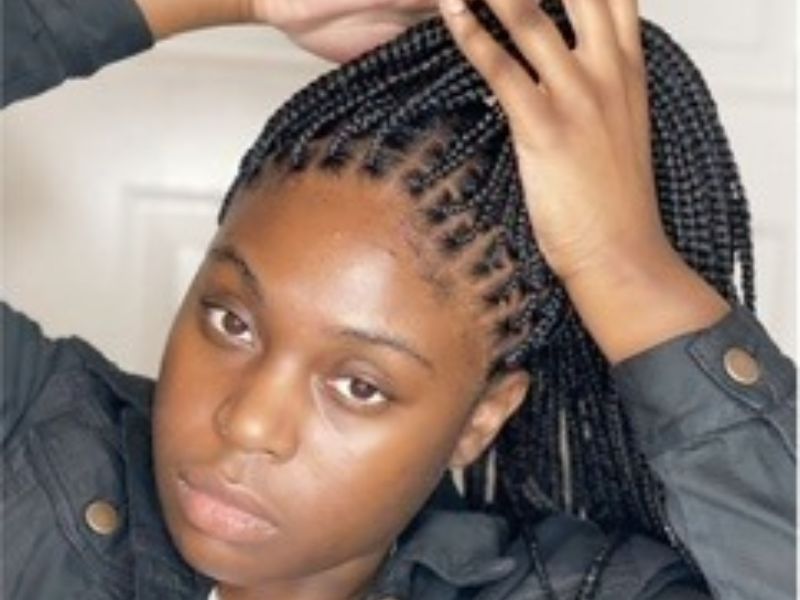 Small knotless braids