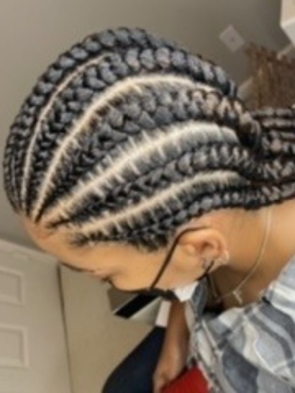 CORNROWS 8 slanted feedins