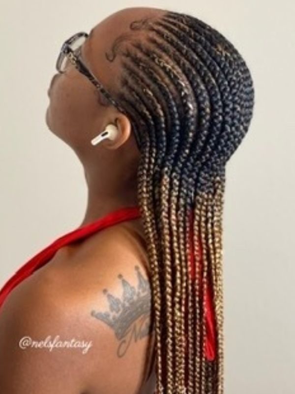 CORNROWS Straight back