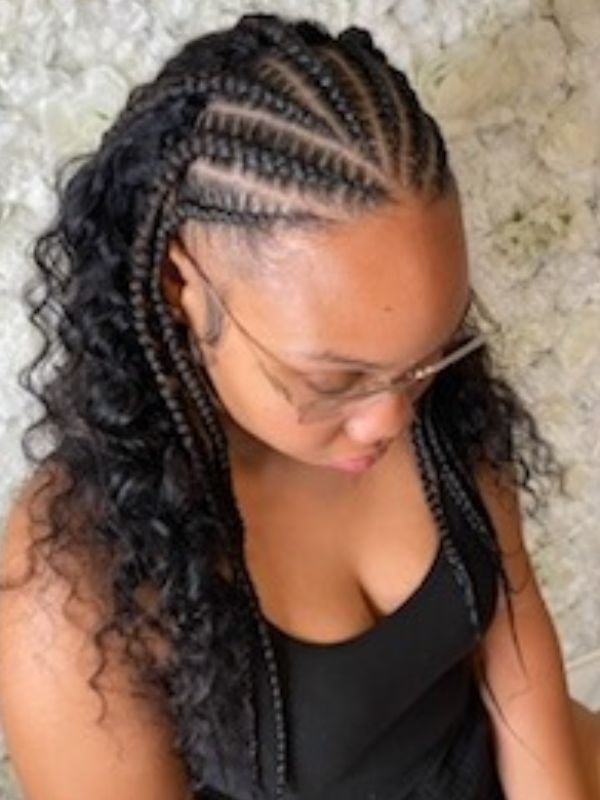 CORNROWS Tribal braids / sewin