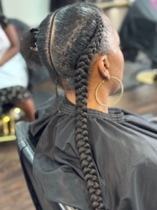 CORNROWS Two braids